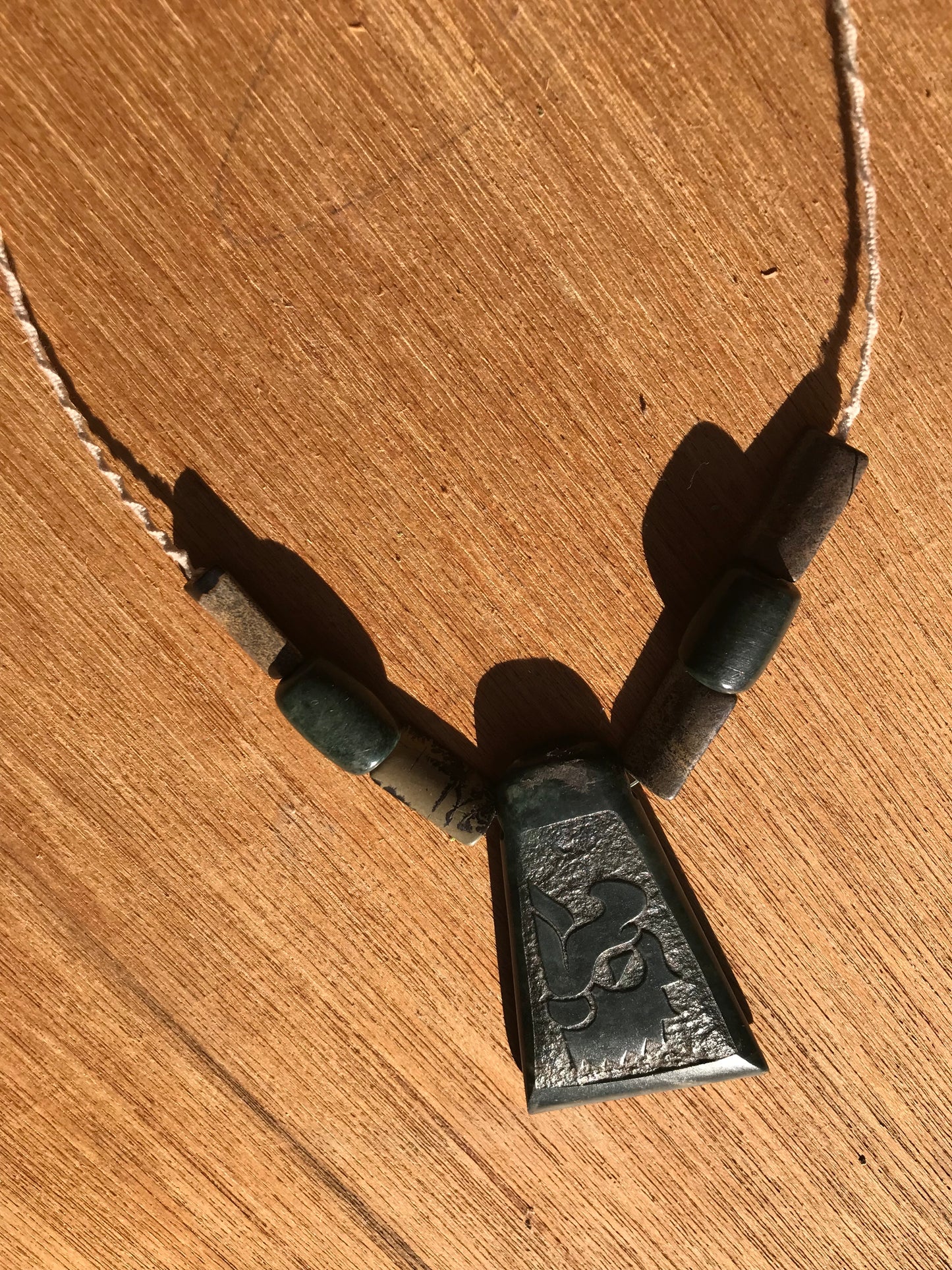 Aztec Eagle pendant carved like Ancient Guatemalan jade,Mayan Jewelry, Mexican Necklace, Precolombian Style, protective Stone