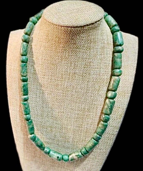 Jade Beads Necklace: Mayan Jade Beads Necklace | OllinMexica