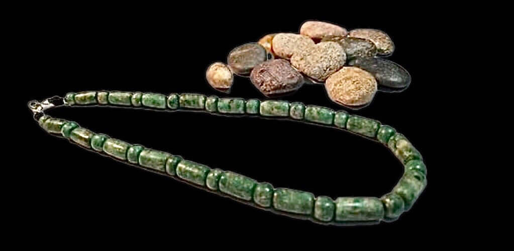 Jade Beads Necklace: Mayan Jade Beads Necklace | OllinMexica