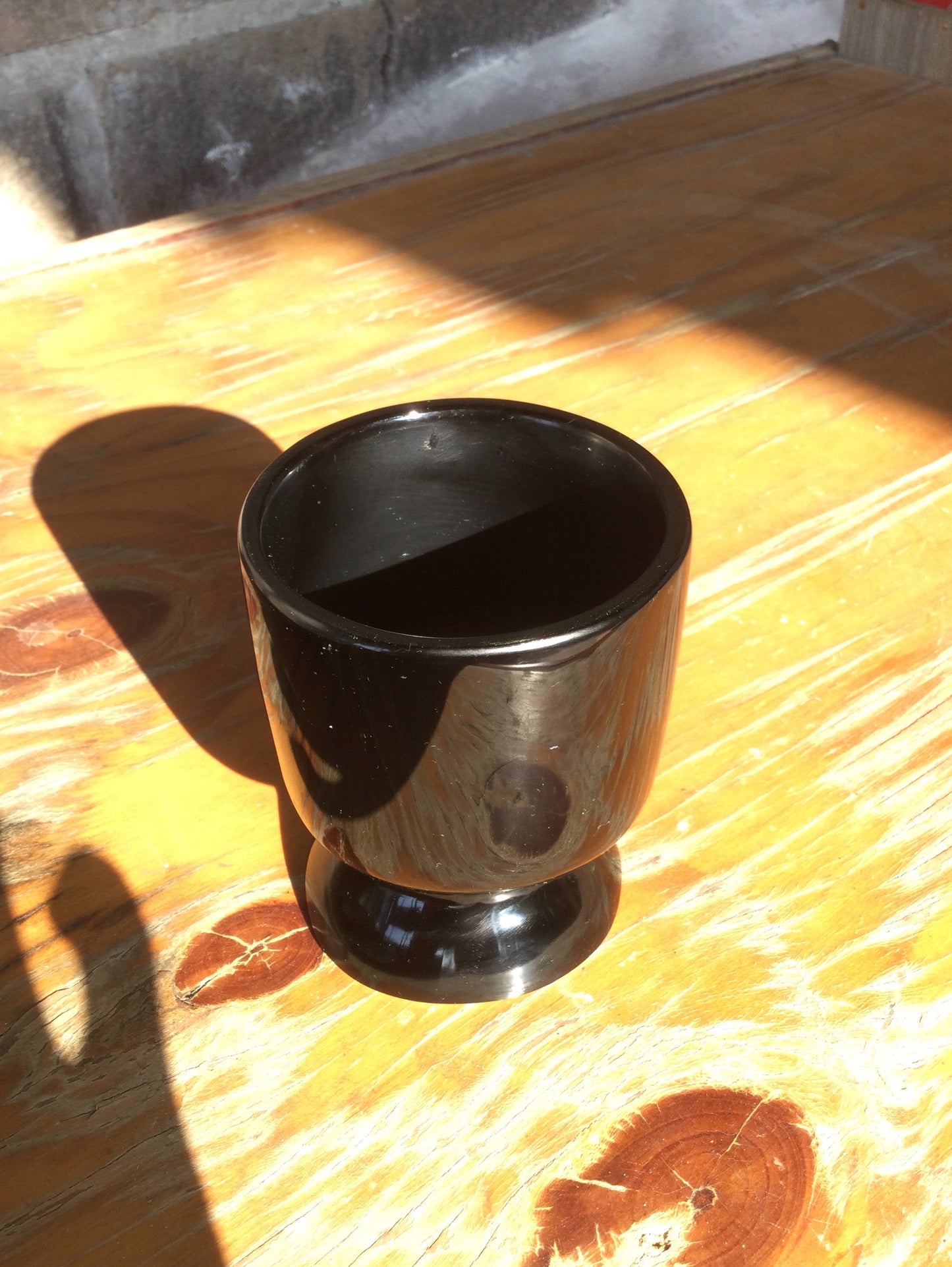 Mexican Obsidian Cup - Powerful Fire Stone for Purification, Healing & Spiritual