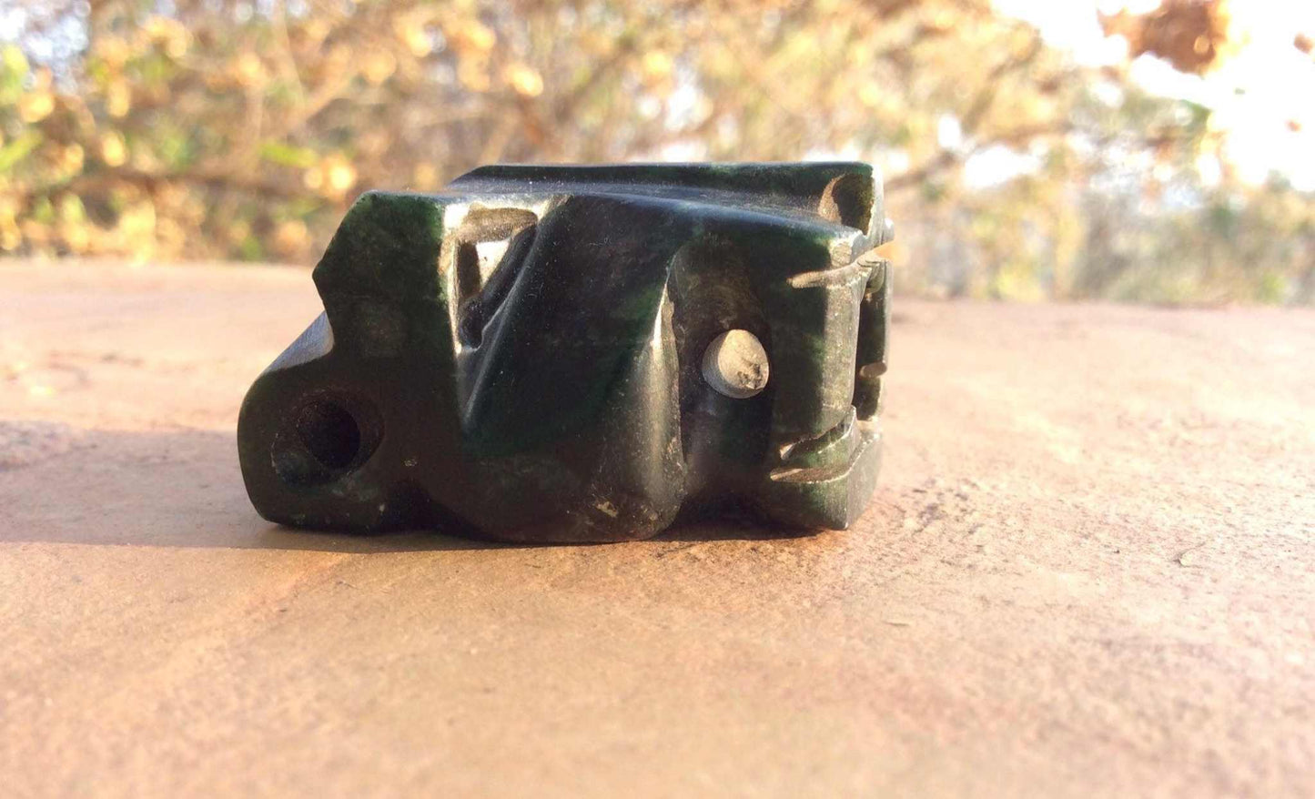 Jaguar Pendant Necklace | Jade Aztec Necklace | OllinMexica