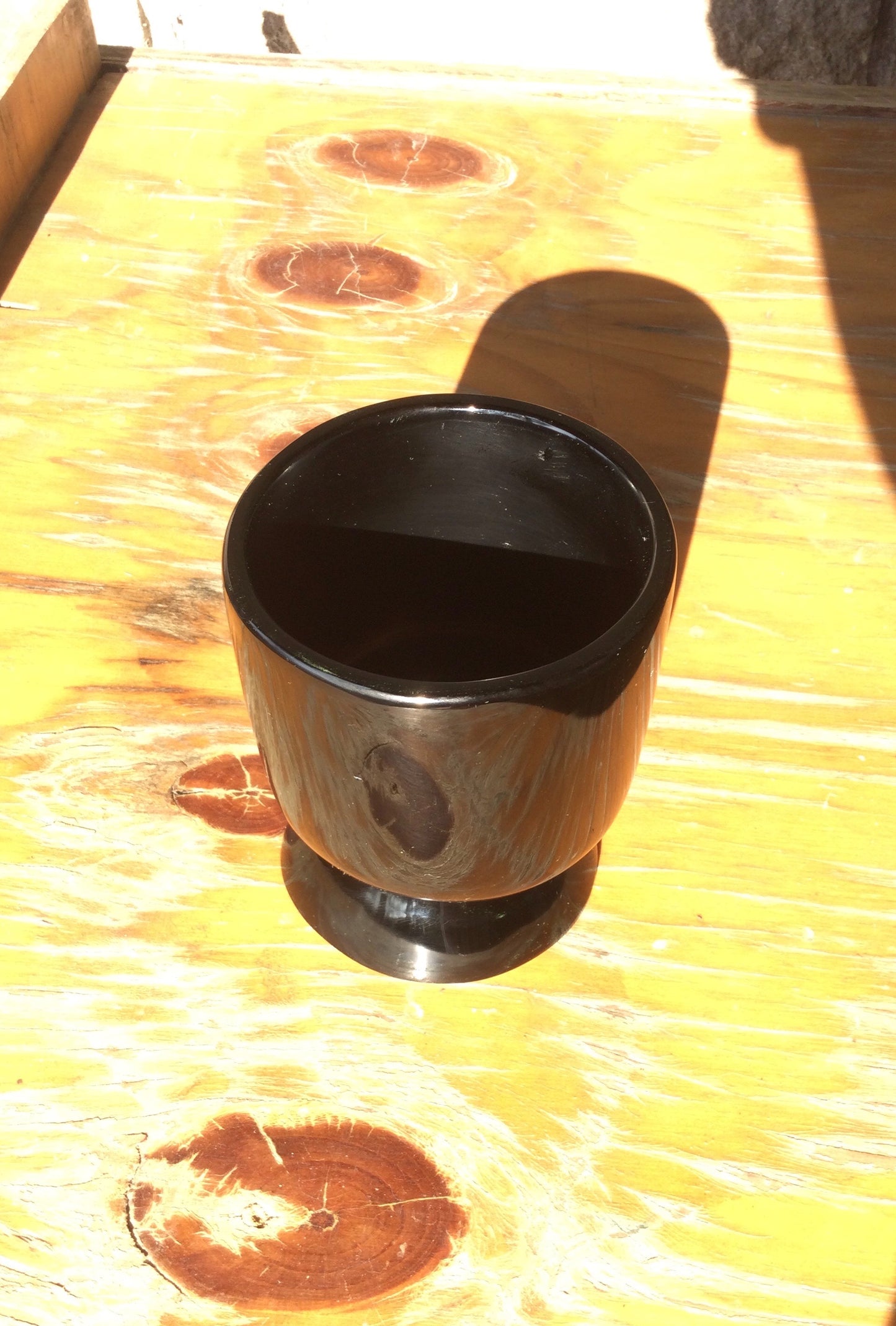 Mexican Obsidian Cup - Powerful Fire Stone for Purification, Healing & Spiritual