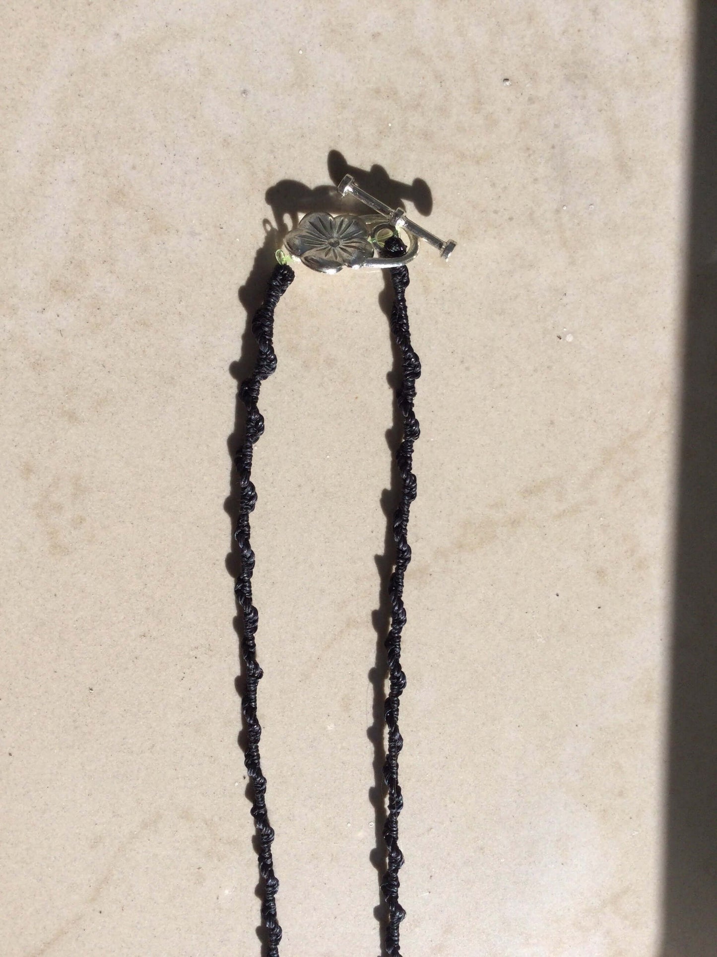 Pendentif Vie-Mort gravé en Obsidienne - Bijoux précolombiens mexicains