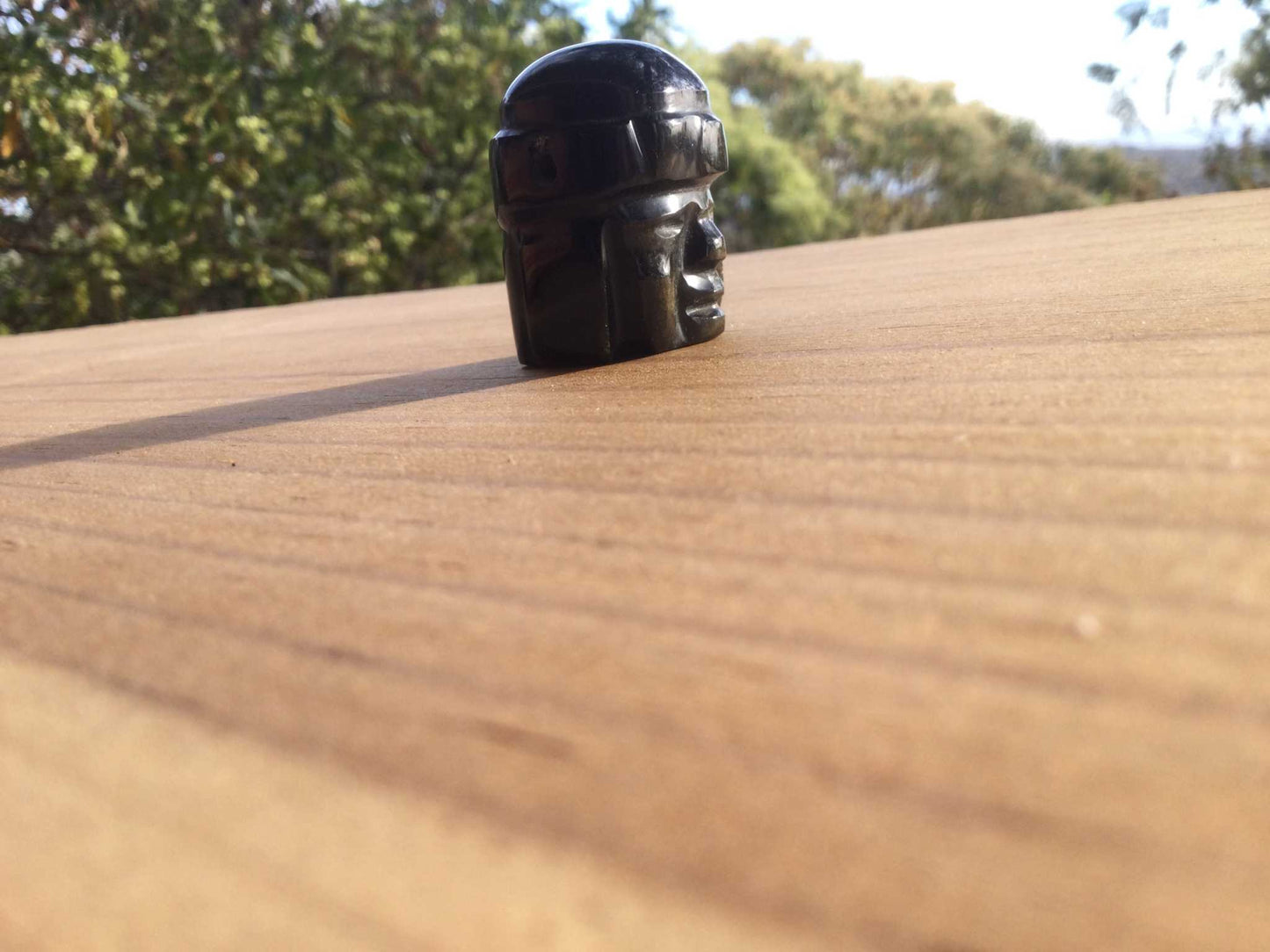 Olmec head pendant carved
