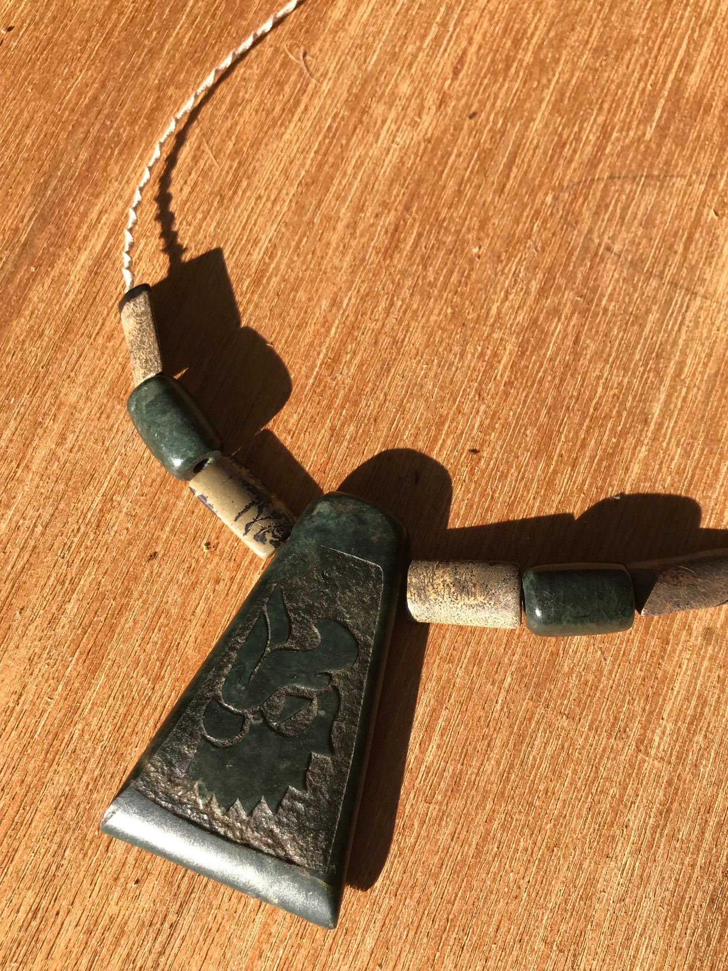 Aztec Eagle pendant carved like Ancient Guatemalan jade,Mayan Jewelry, Mexican Necklace, Precolombian Style, protective Stone