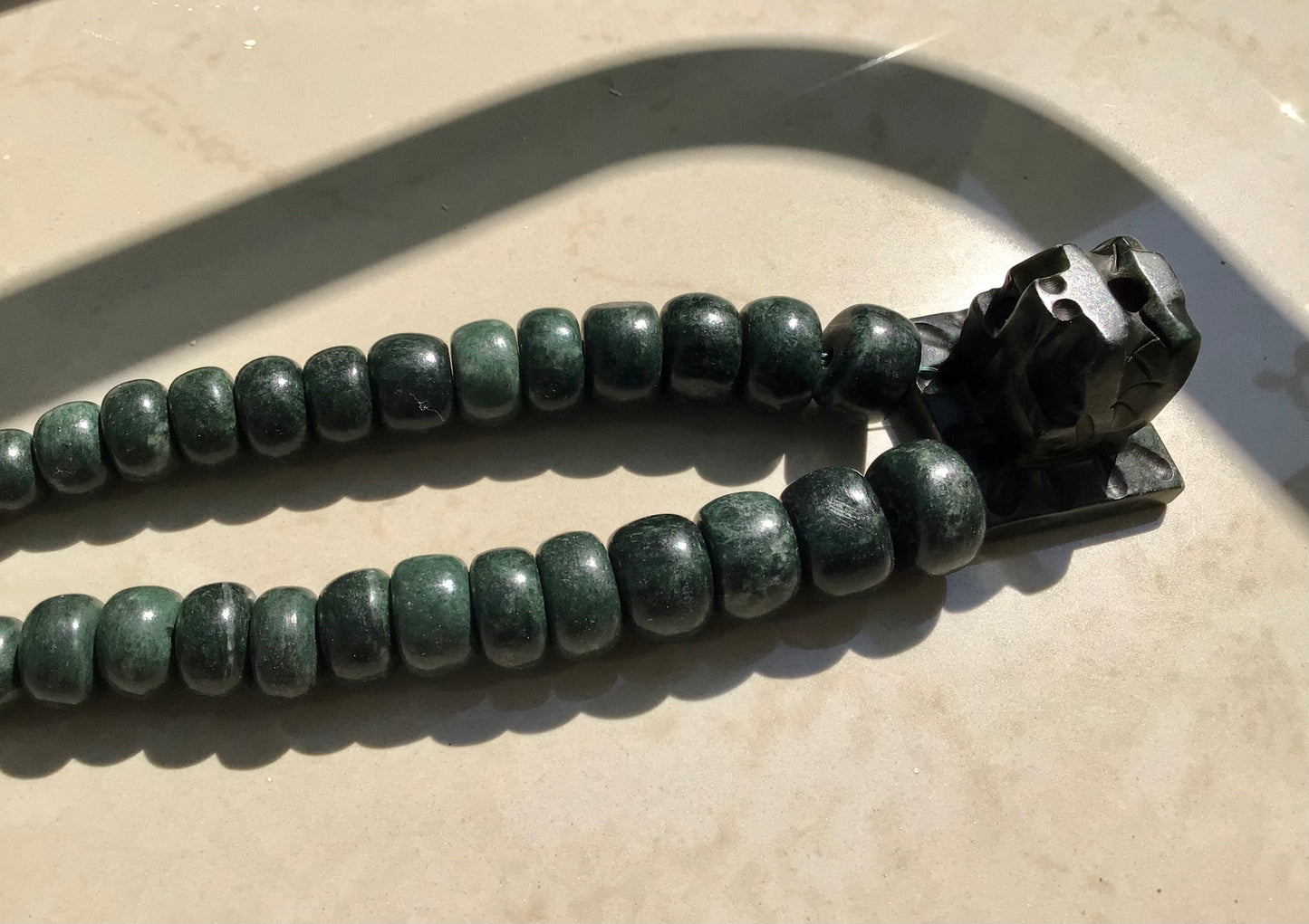 Quetzalcoatl pendant Feathered serpent Jade necklace Guatemala style, serpentine stone- Kukulkán Mayan necklace precolombian Mexican jewelry II