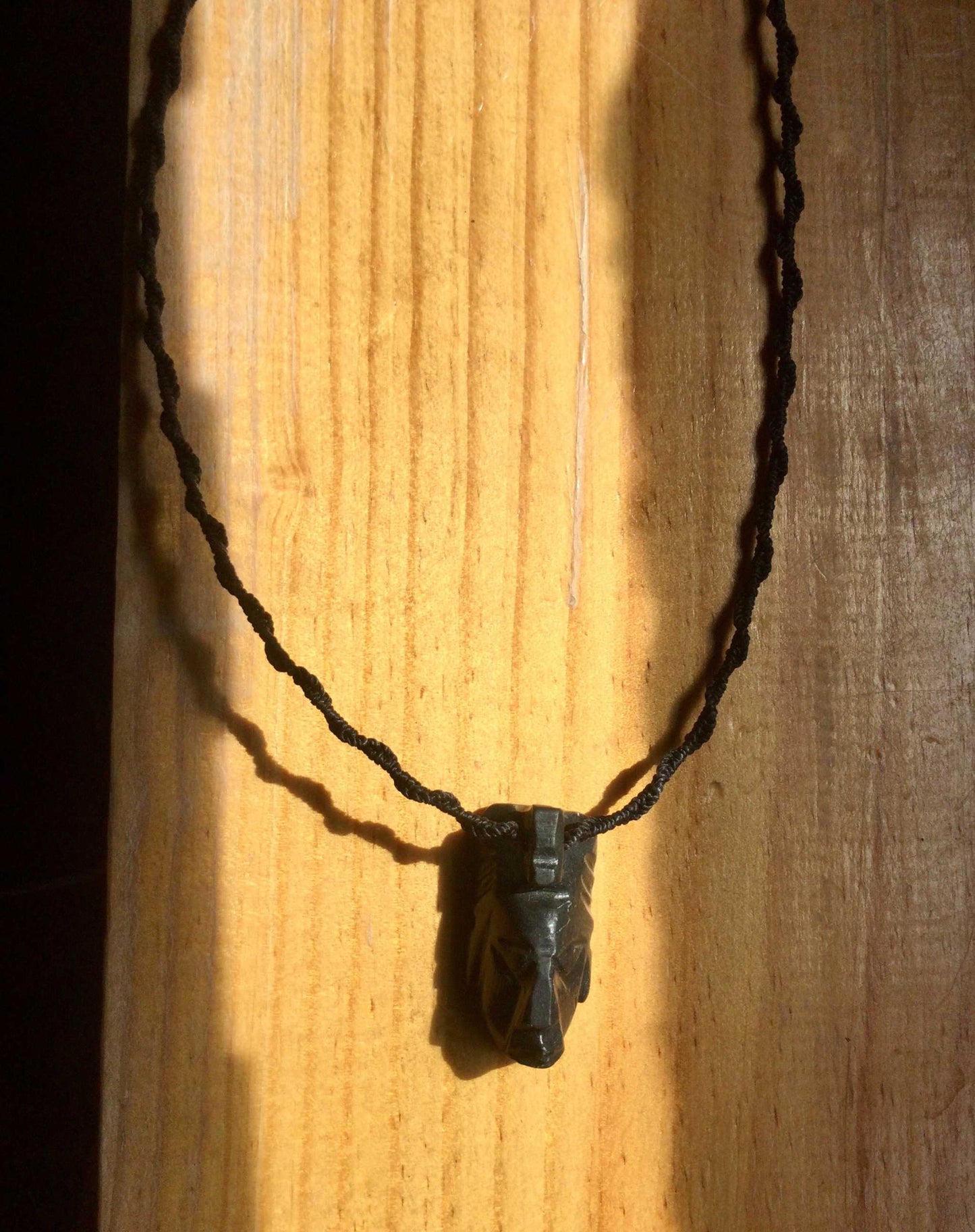 Aztec Eagle Warrior pendant carved