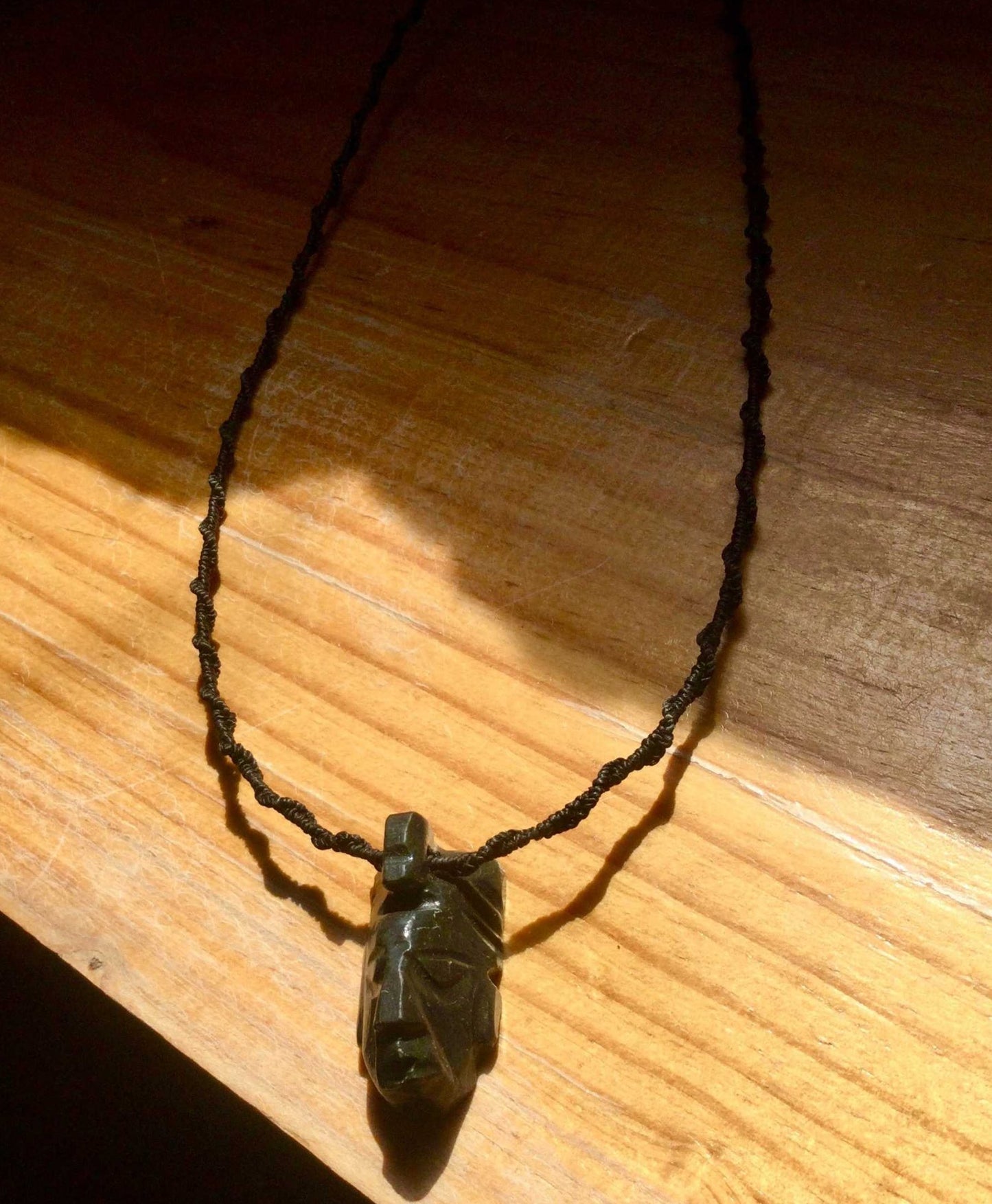 maya pakal head pendant necklace