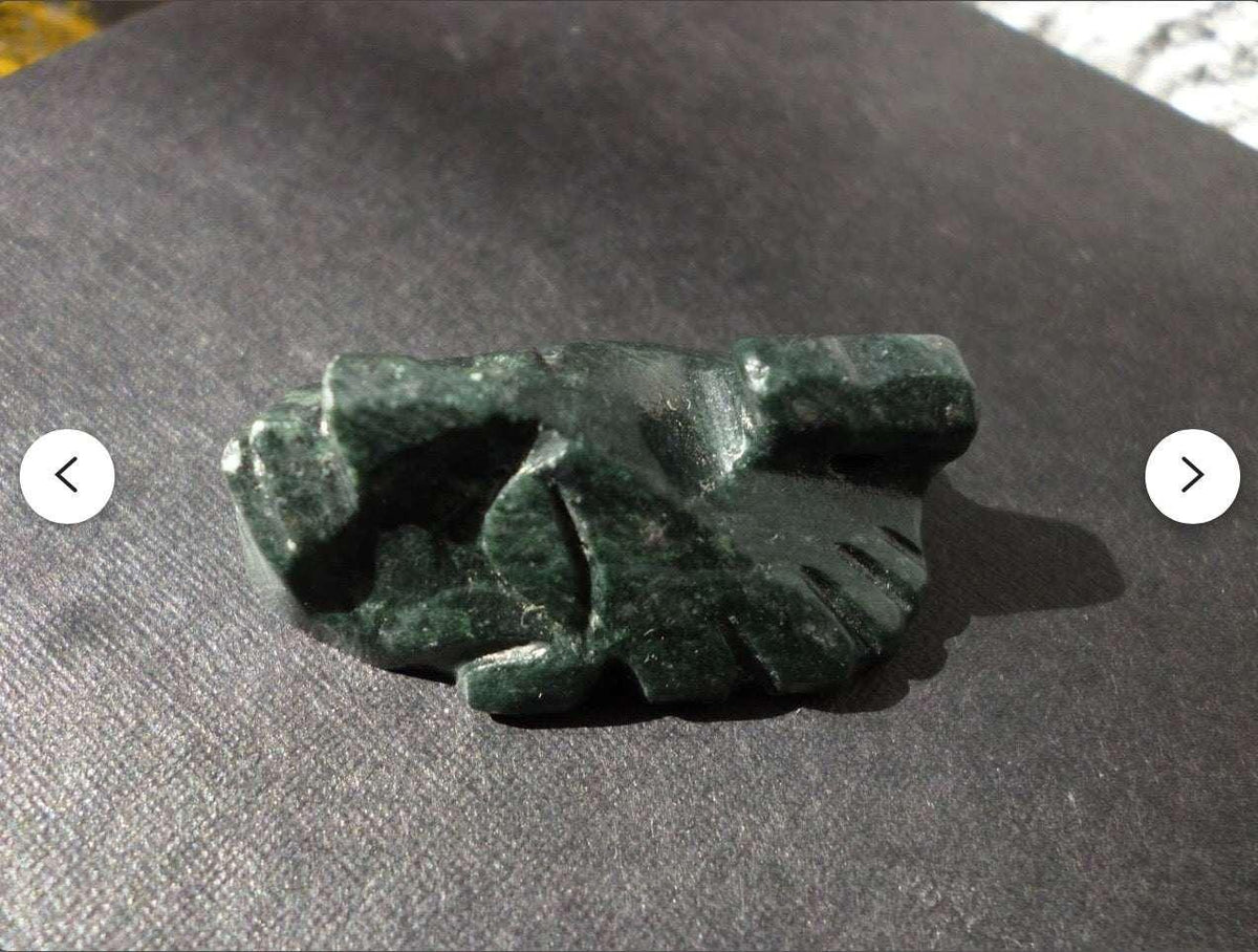 Aztec Eagle Warrior pendant carved