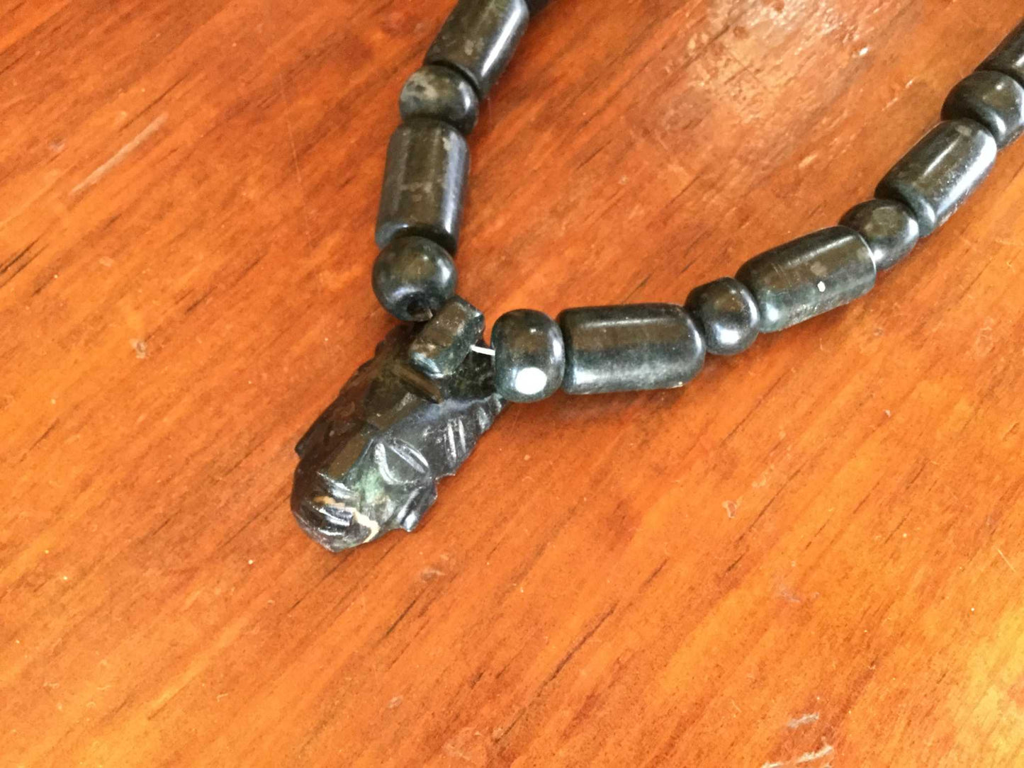 Aztec Eagle Warrior pendant carved