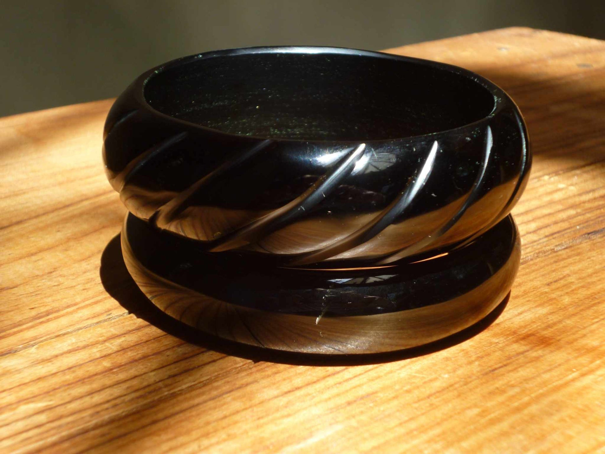 obsidian bracelet - handmade natural mexican jewelry