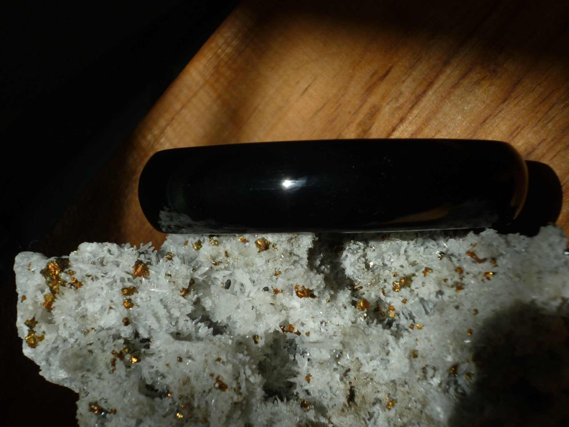 obsidian bracelet - handmade natural mexican jewelry