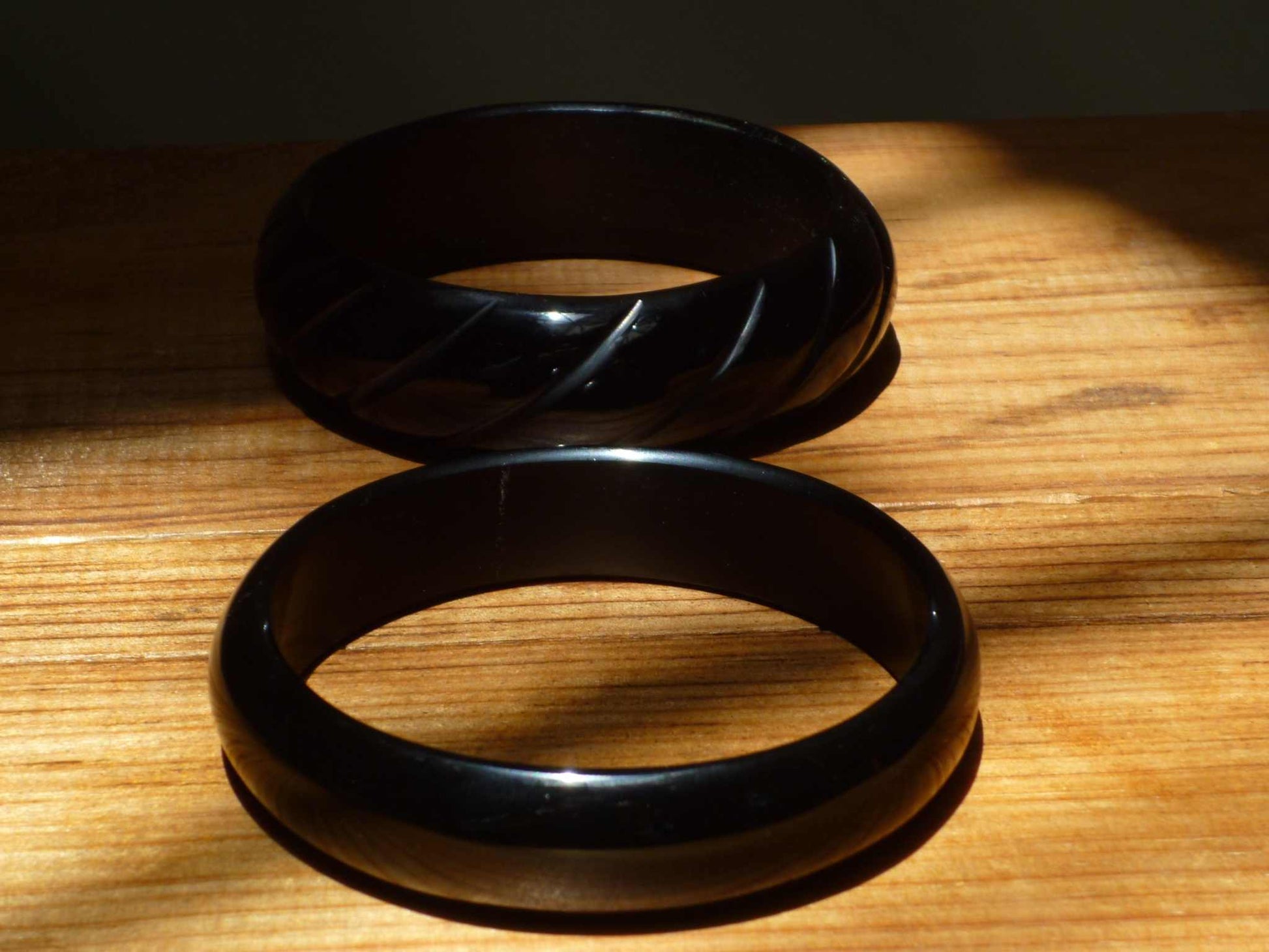 obsidian bracelet - handmade natural mexican jewelry