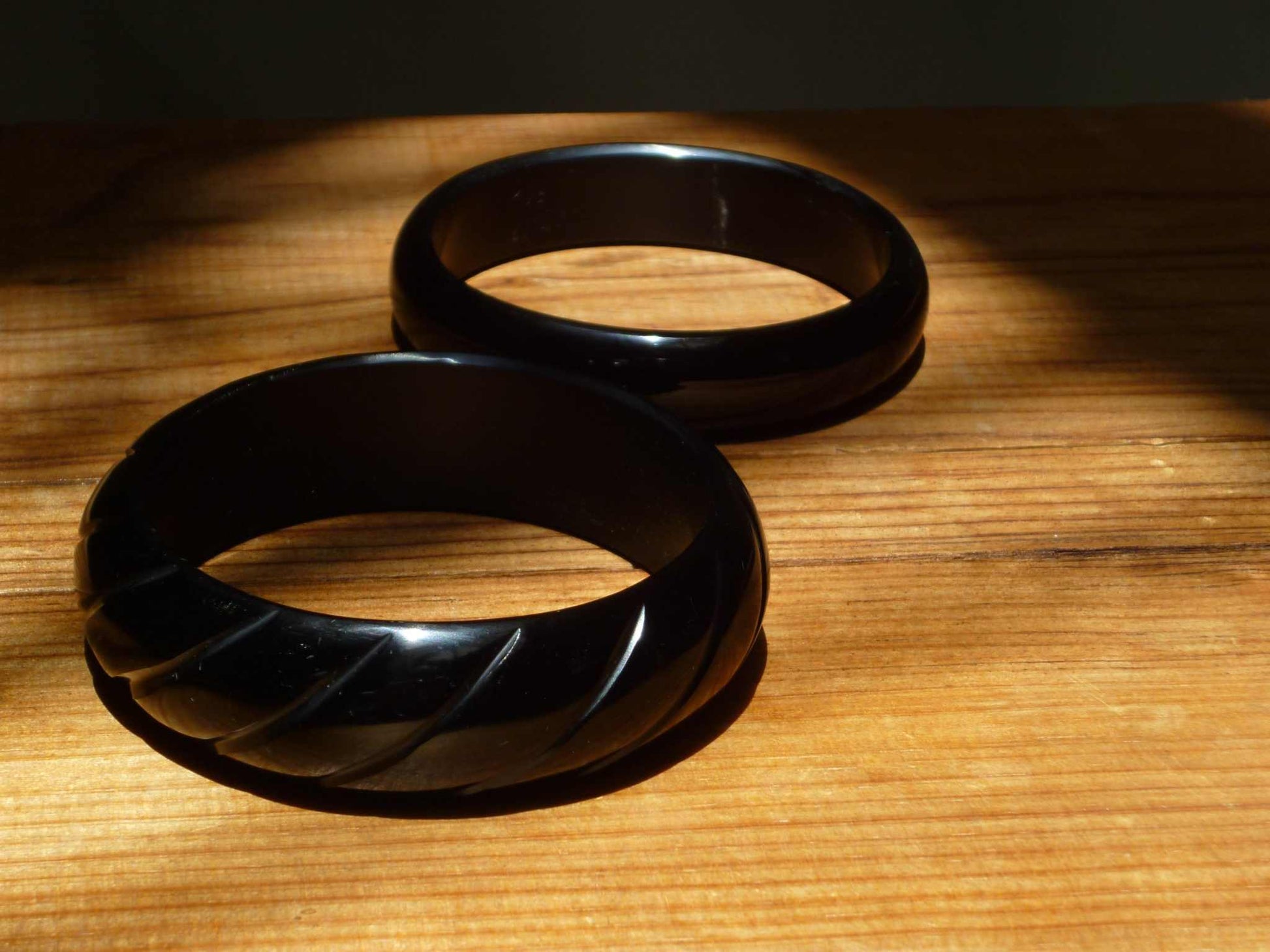 obsidian bracelet - handmade natural mexican jewelry