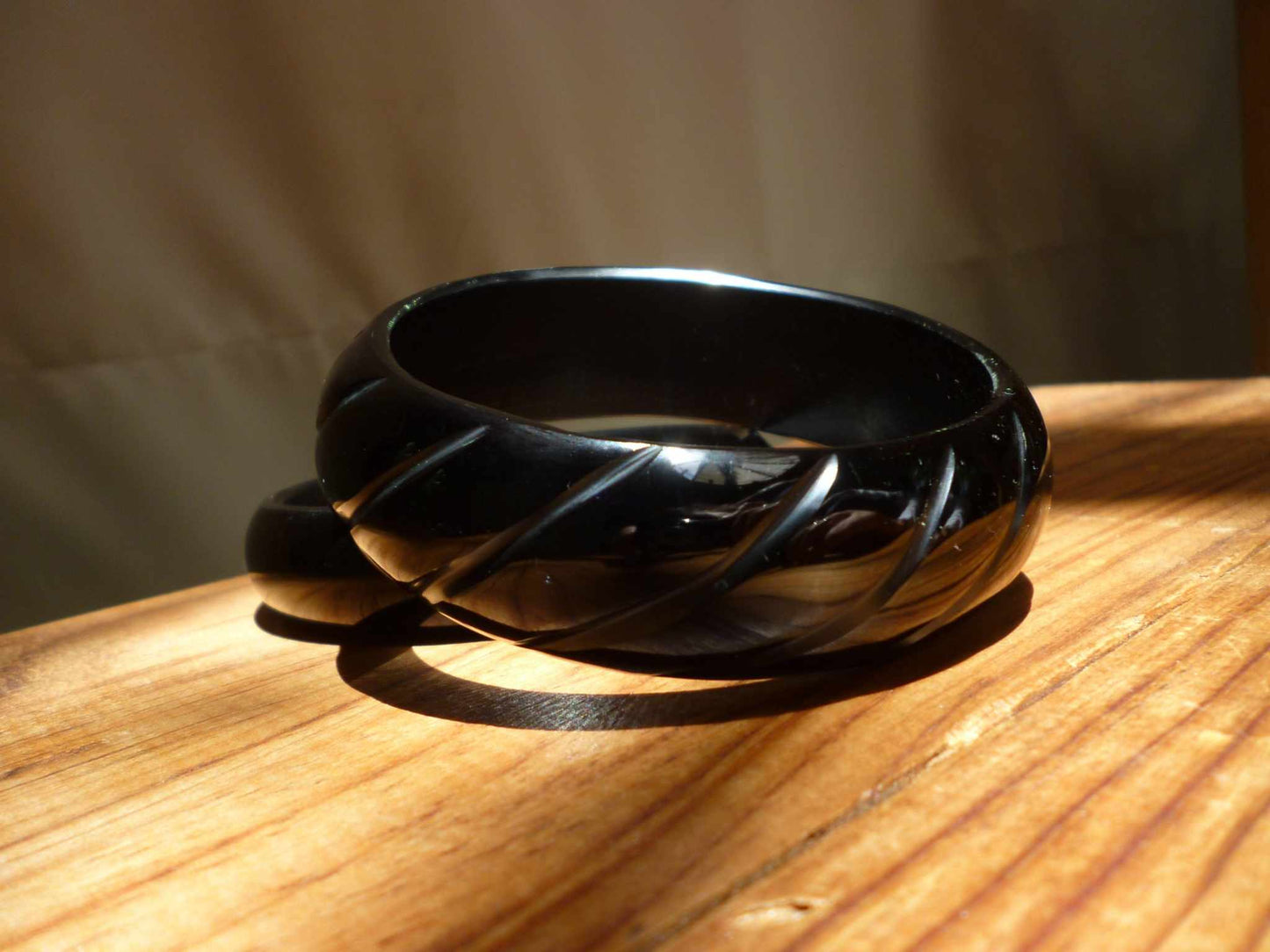 obsidian bracelet - handmade natural mexican jewelry