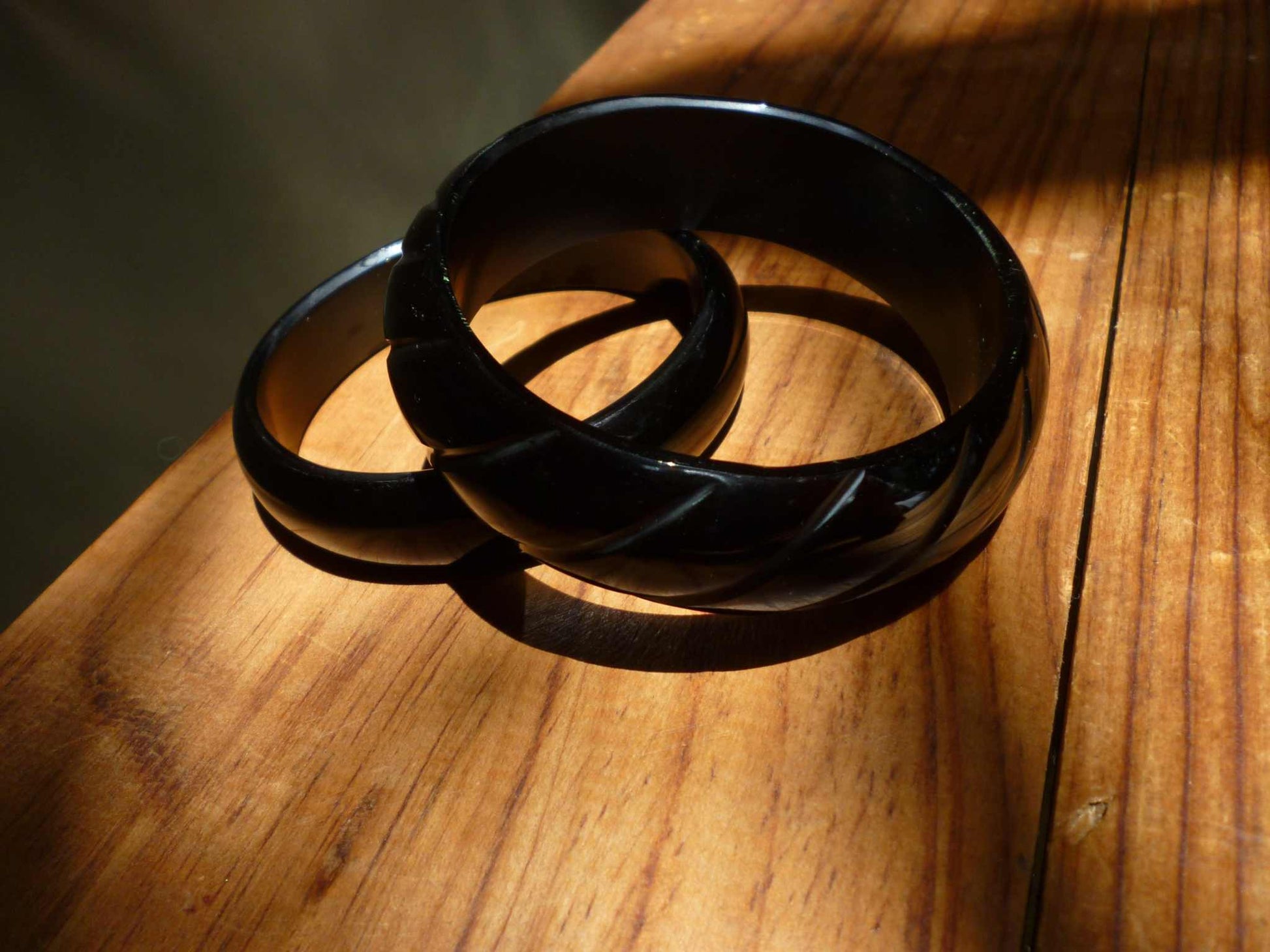 obsidian bracelet - handmade natural mexican jewelry