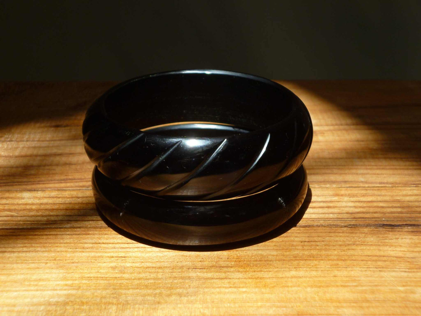 obsidian bracelet - handmade natural mexican jewelry