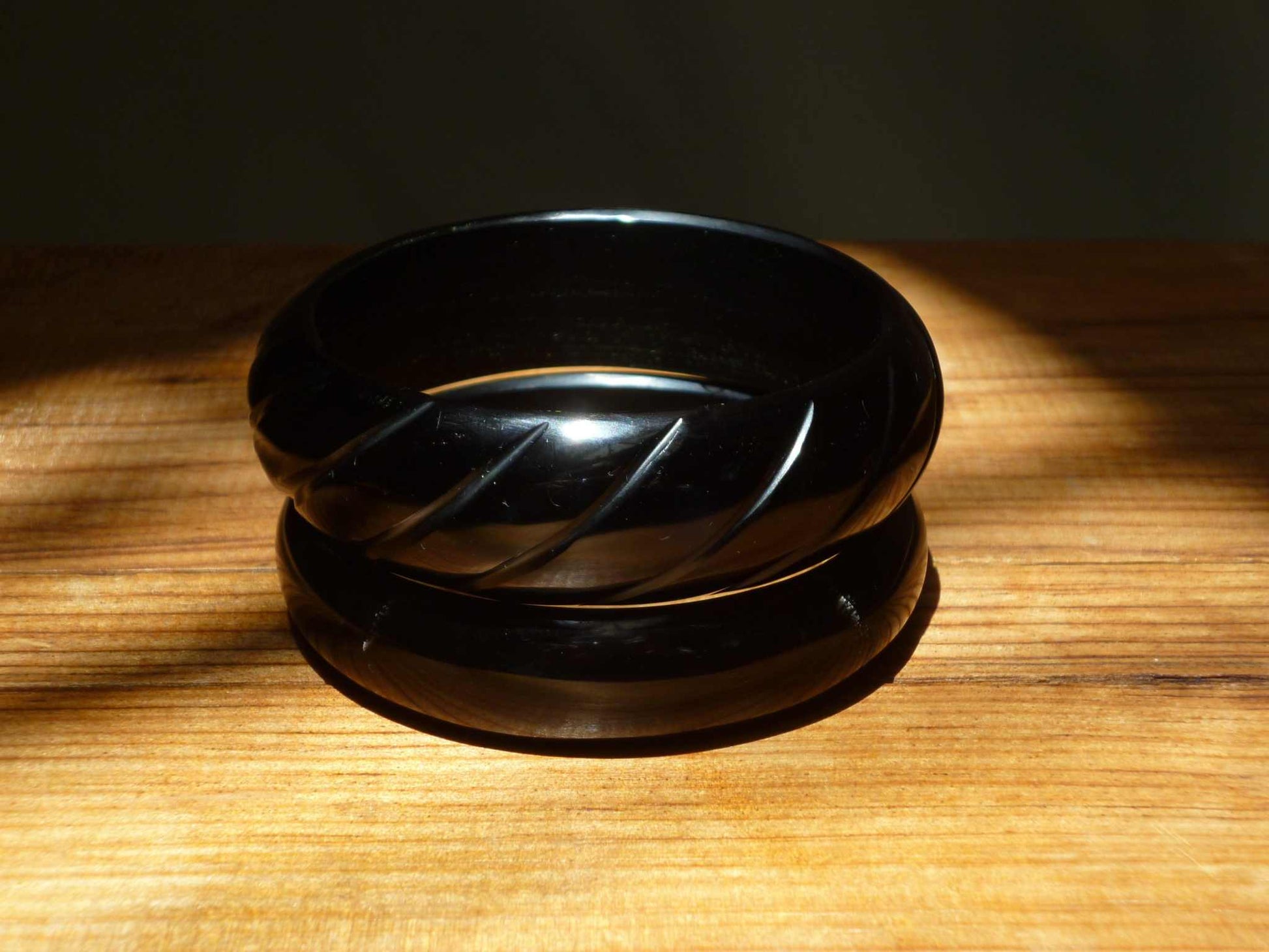 obsidian bracelet - handmade natural mexican jewelry