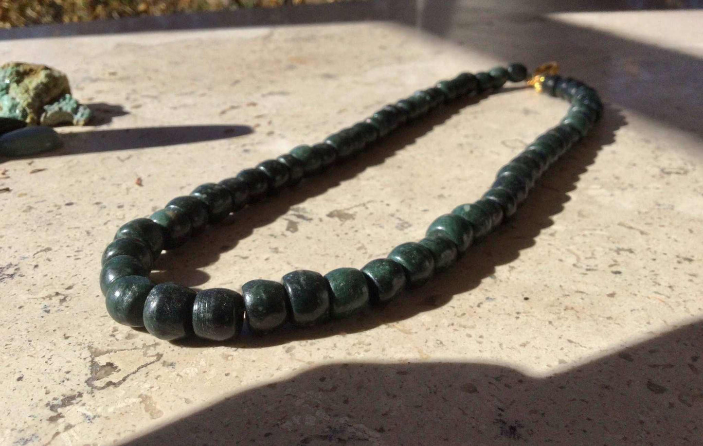 dark green serpentine,