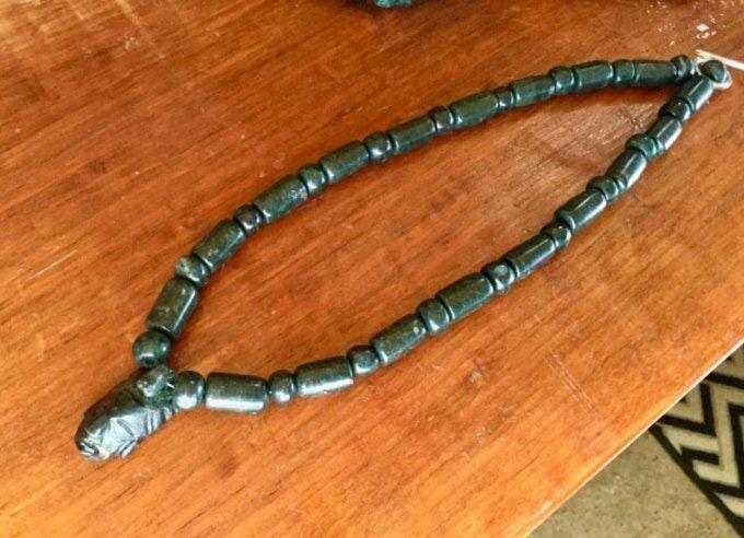 mexican pakal pendant handmade gemstone necklace