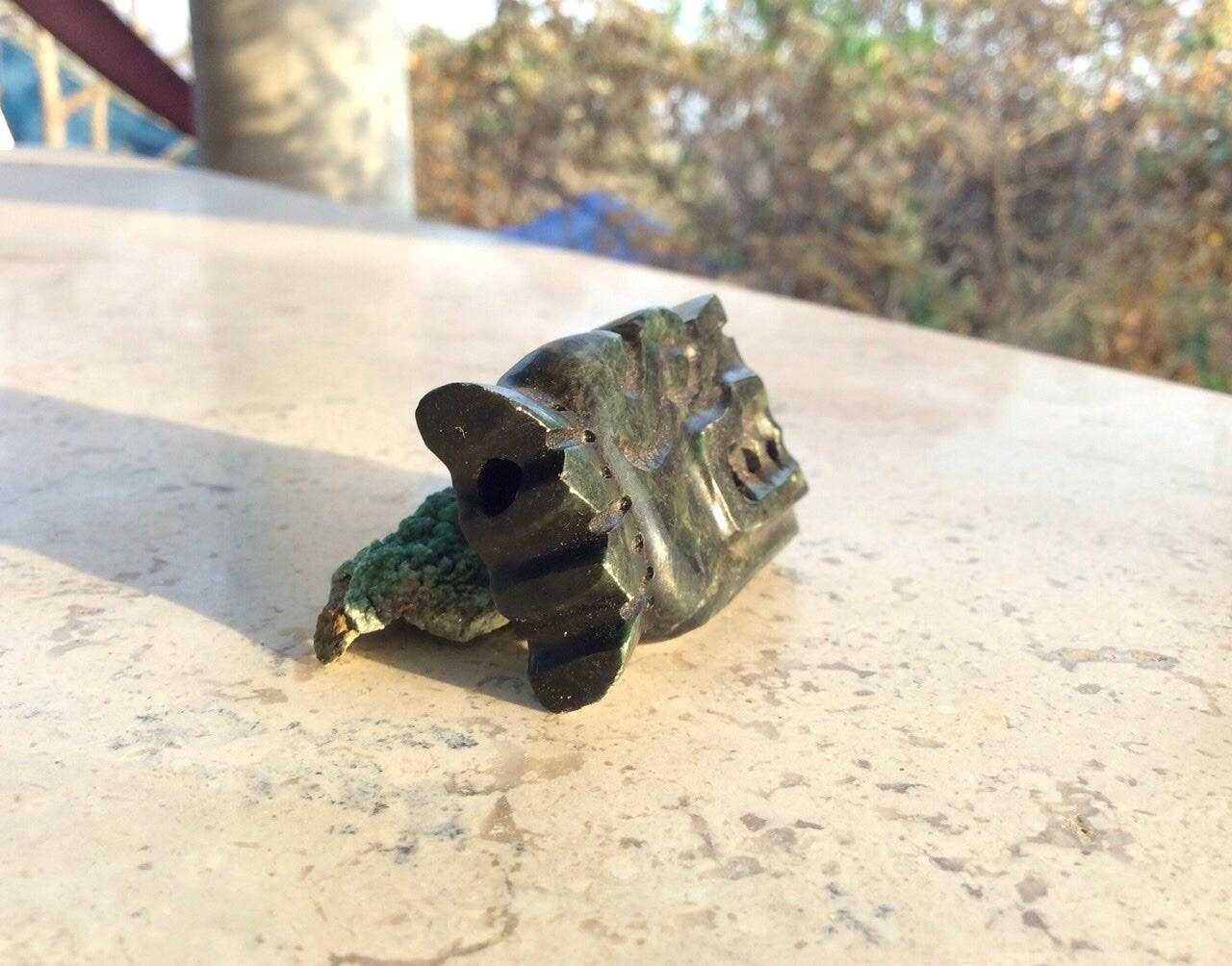 Quetzalcoatl Pendant for Jewelry Making - Guatemalan Jade Kukulkan Feathered Serpent, Mexican Jewel Supplies