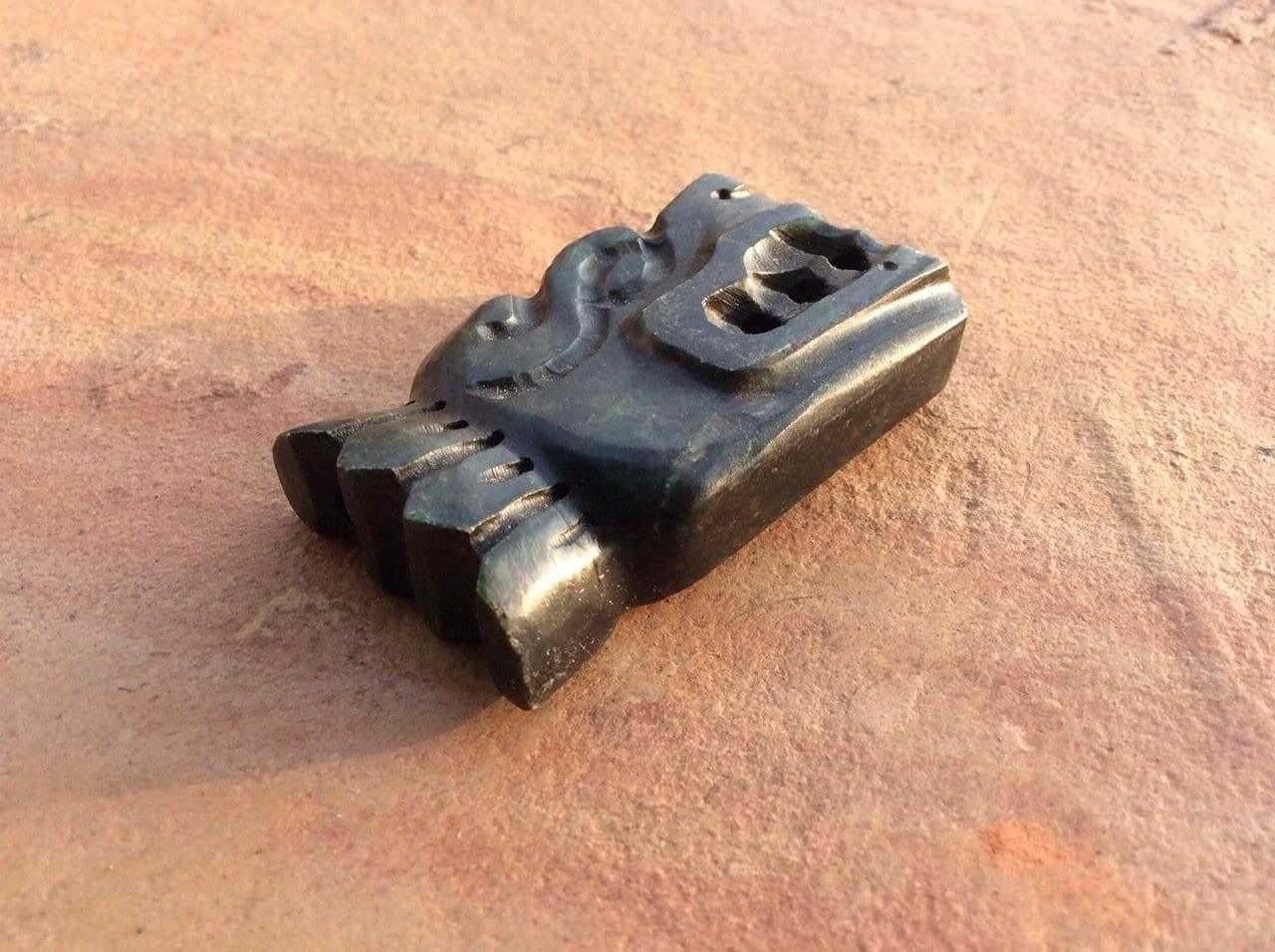 Quetzalcoatl Pendant for Jewelry Making - Guatemalan Jade Kukulkan Feathered Serpent, Mexican Jewel Supplies