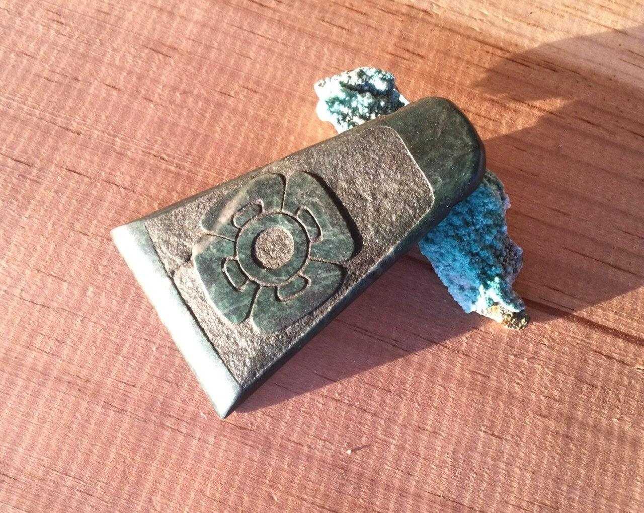 Flower Xóchitl Aztec Pendant 4 directions Guatemalan jade,Mayan jade pendant, protection stone