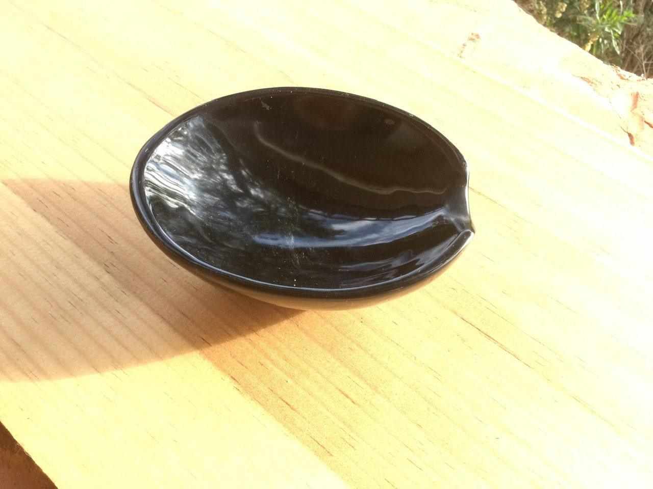 obsidian faceted sphere