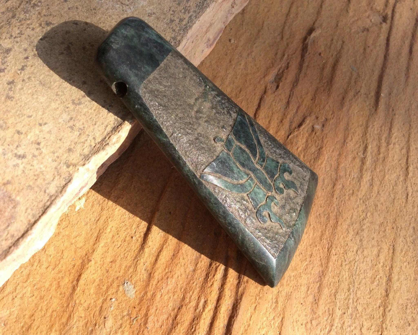 Butterfly guatemalan jade style - Mexican Nature - aztec Monarch butterfly symbol