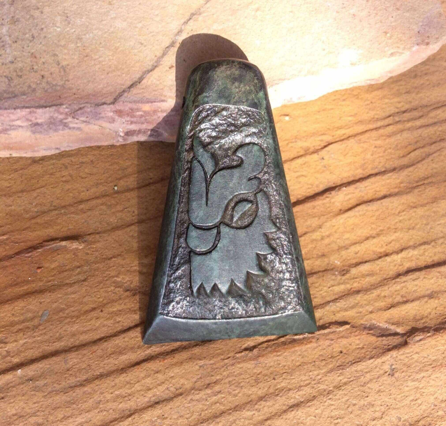 Aztec Eagle pendant carved in Guatemalan jade,Mayan jade pendant, protection stone jewelry supplies