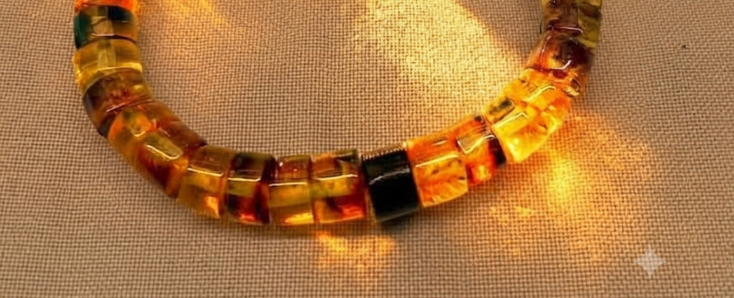 Mexican Amber Beads Bracelet V | Chiapas Amber | Handcrafted Mayan Jewelry