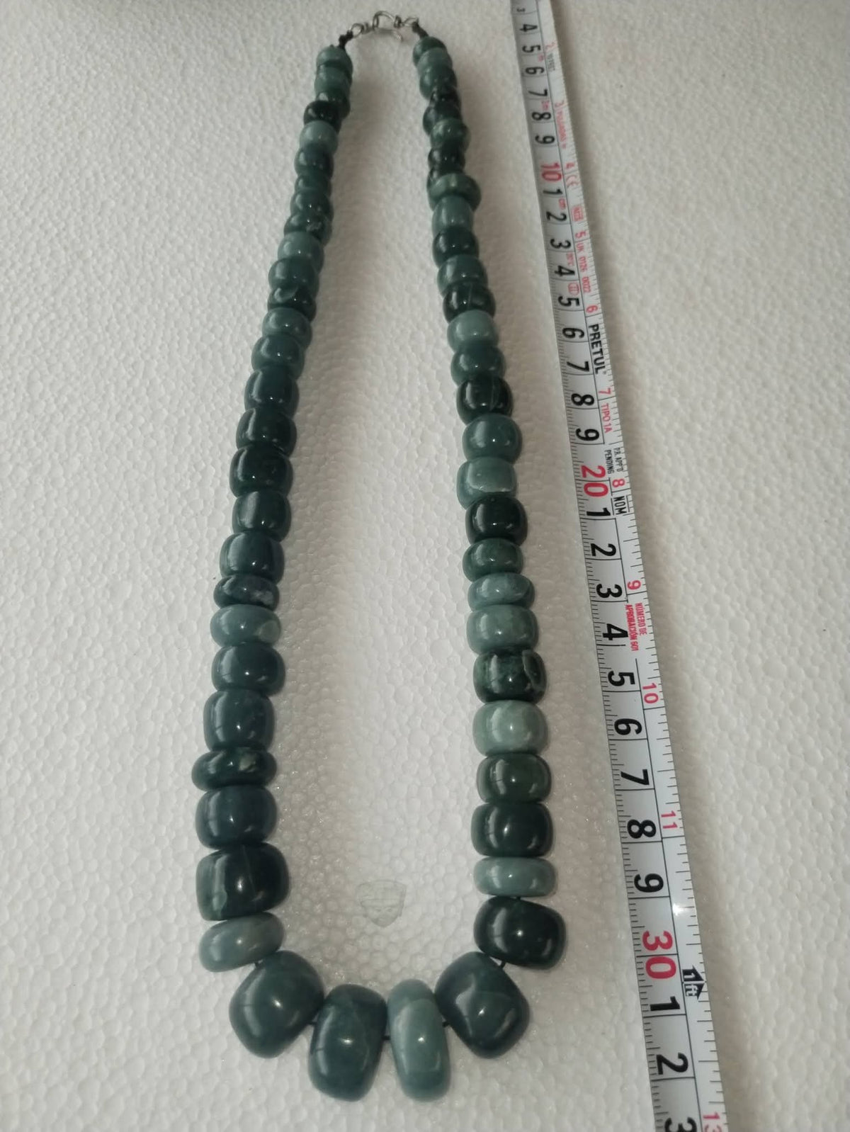 Guatemalan Jade Necklace |Premium Quality | Guatemalita Jadeite Crescent Beads | artesanal craftsmanship Rare Mayan Pre-Columbian Jewelry
