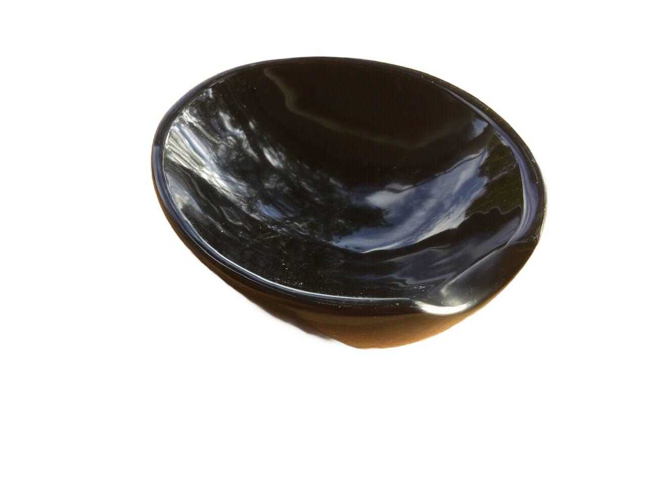 obsidian faceted sphere