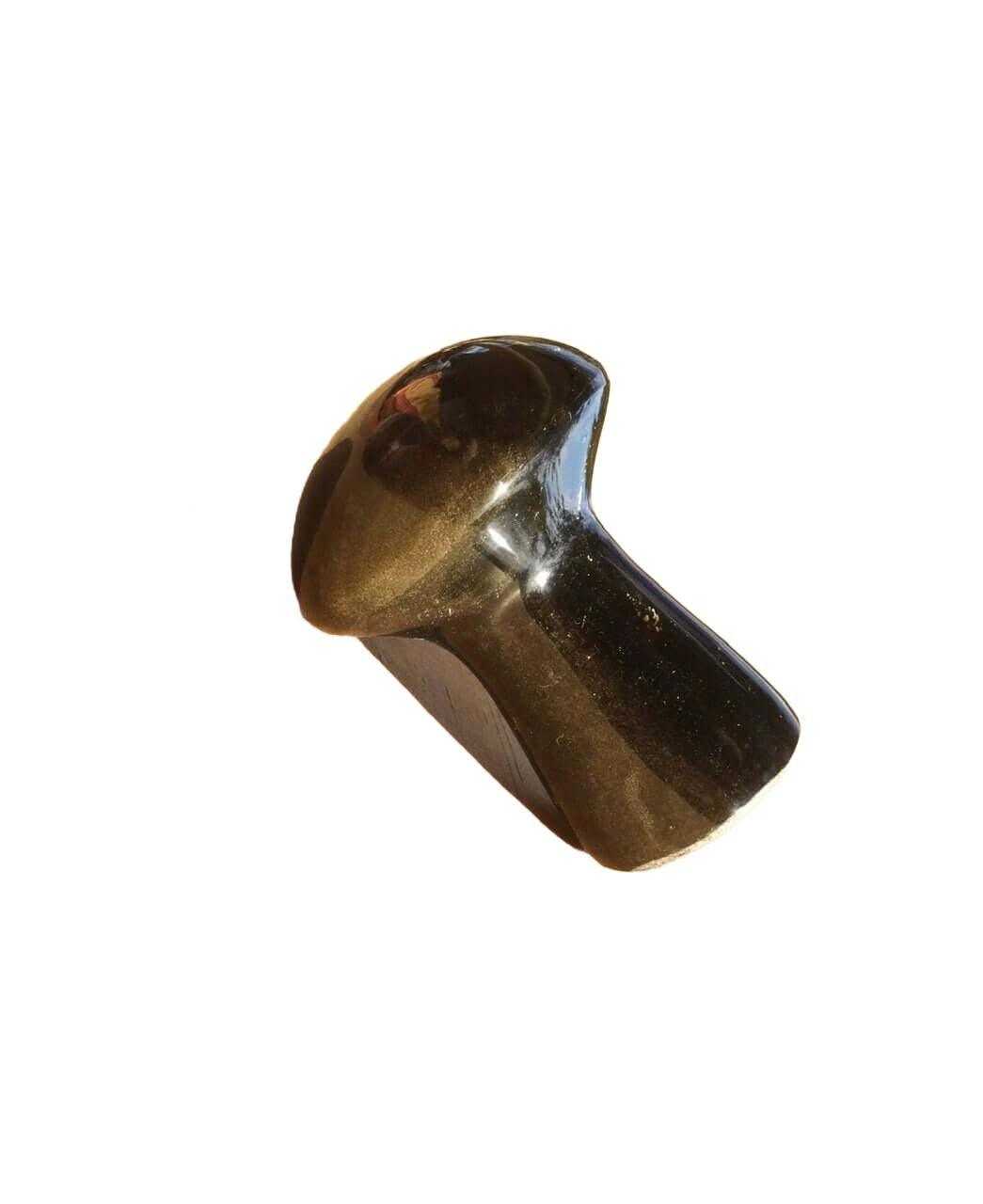 Tranquil Obsidian Massage Stone Mushroom: Handcrafted Volcanic Healing Crystal