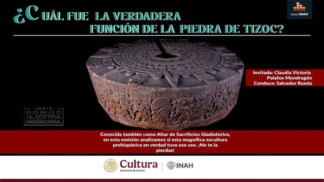 Piedra de Tízoc – escultura circular mexica analizada por la arqueóloga Claudia Victoria Palafox Mondragón