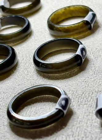 Black and Golden Obsidian Ring from Mexico – Authentic Mexican Jewelry