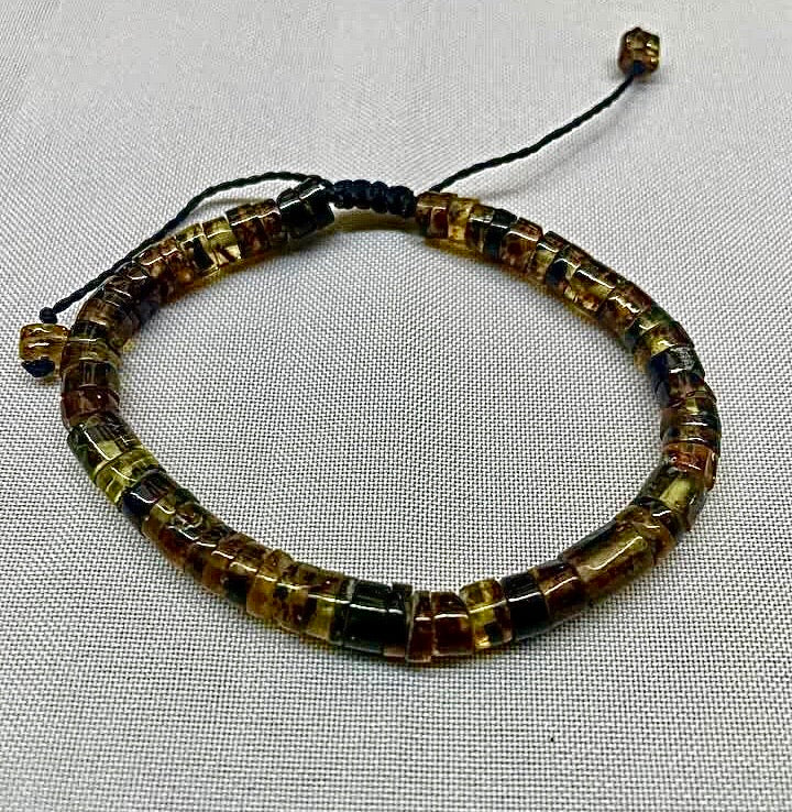 Genuine Mexican Amber beads bracelet from Chiapas- Mayan Jewelry II