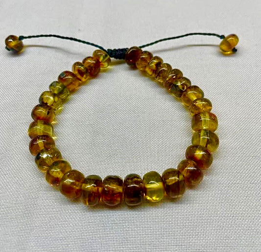 Genuine Mexican Amber beads bracelet from Chiapas- Mayan Jewelry I