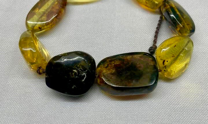 Genuine Mexican Amber beads bracelet from Chiapas- Mayan Jewelry