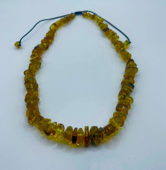 Authentic Mexican Amber Necklace - Natural Amber from Chiapas - Mayan Jewelry Gemsto