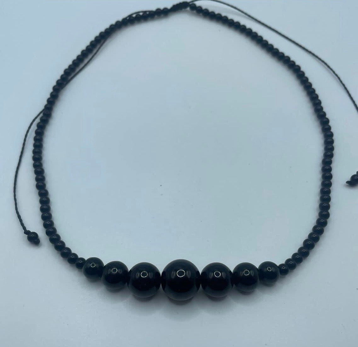 Authentic Guatemalan Black Jade beads Necklace with Onyx beads- Mayan Mexican Jewelry gemstones