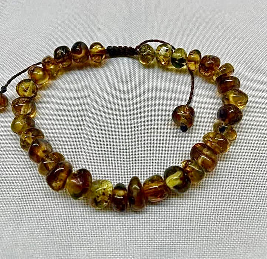 Genuine Mexican Amber beads bracelet from Chiapas- Mayan Jewelry III