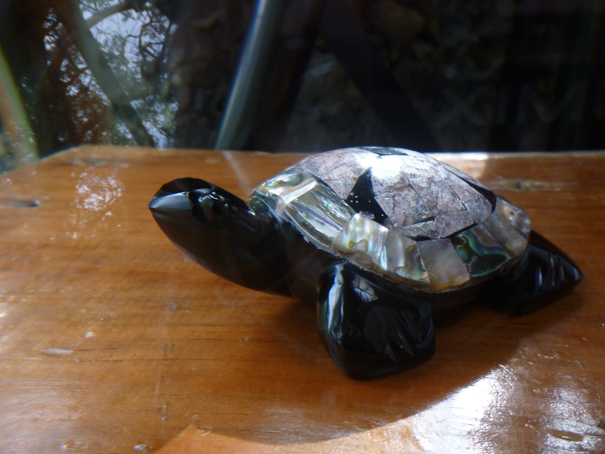 Copa de Obsidiana Mexicana | Piedra Volcánica Tallada a Mano | 10x7cm | Purificación y Sanación | Teotihuacán