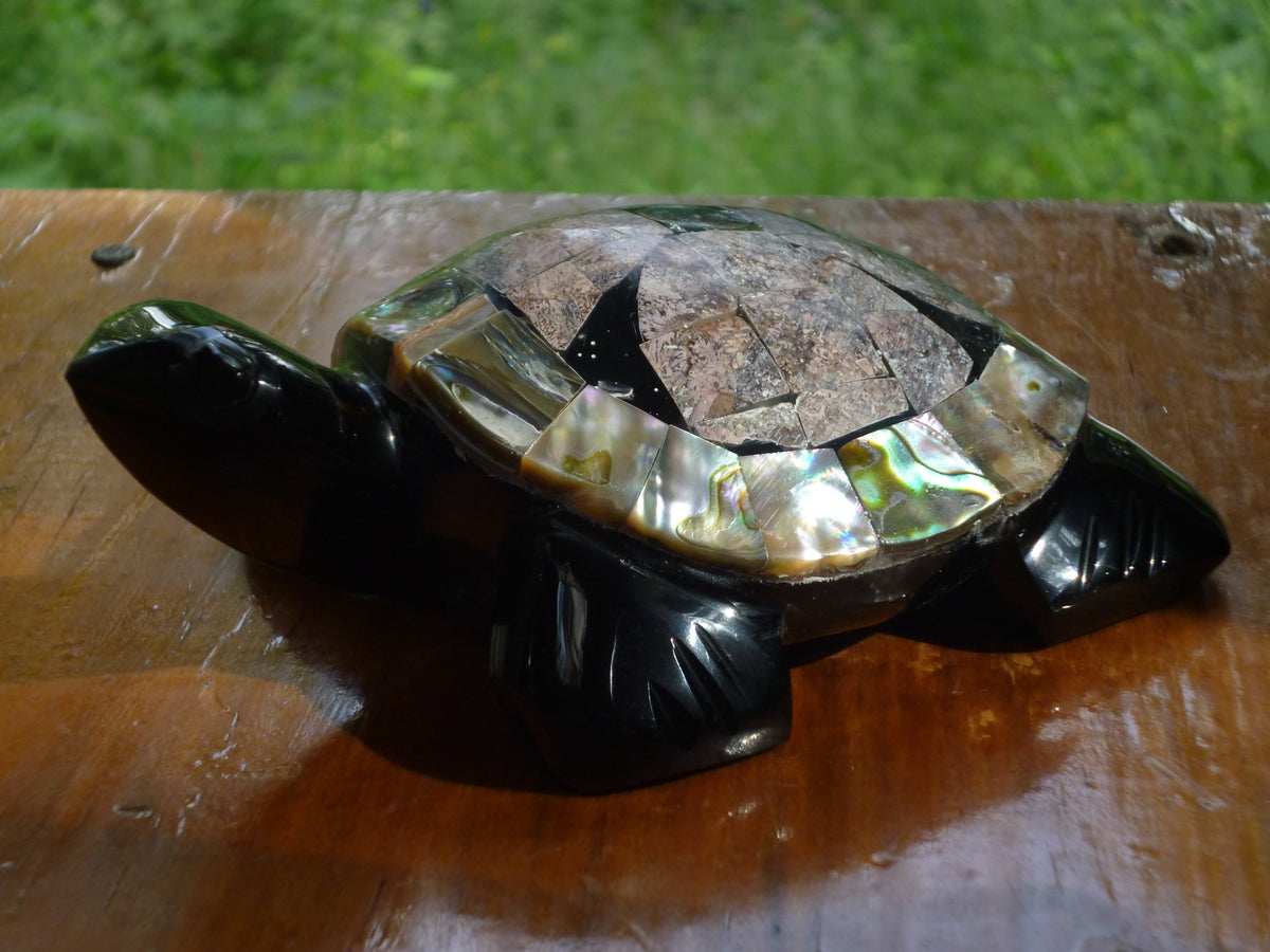 Copa de Obsidiana Mexicana | Piedra Volcánica Tallada a Mano | 10x7cm | Purificación y Sanación | Teotihuacán