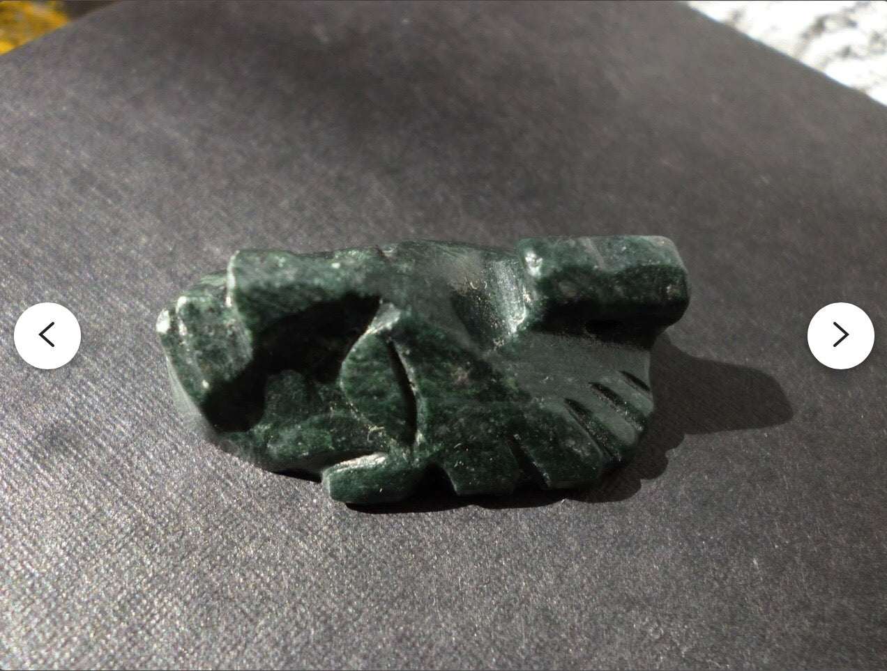 Aztec Eagle Warrior pendant carved