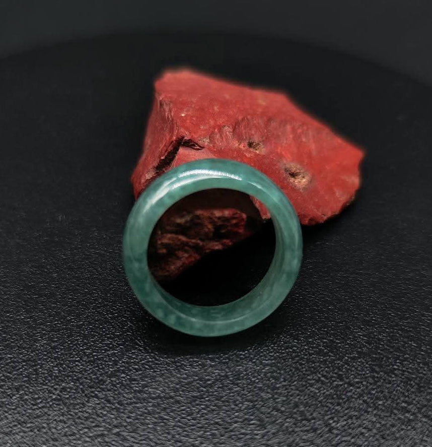 Guatemalan Jade Ring | Sizes 5-13 | White, Light Green & Dark Green | Mayan Sacred Stone