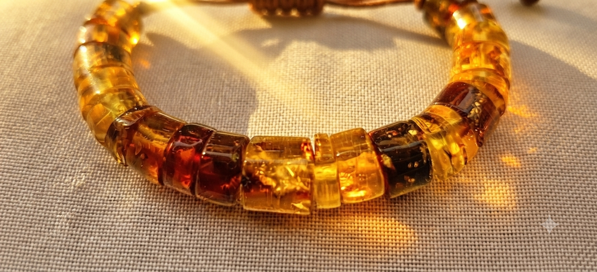 Mexican Amber Beads Bracelet IV | Chiapas Amber | Handcrafted Mayan Jewelry
