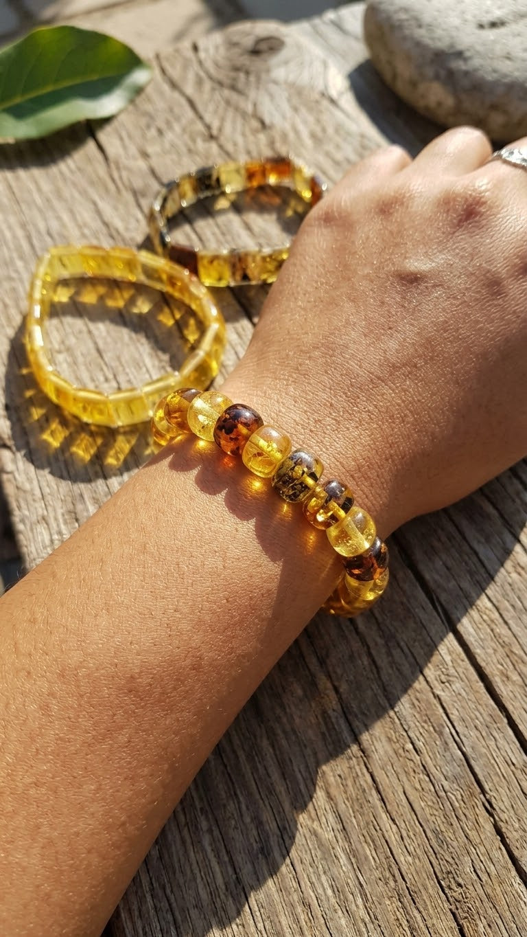 Mexican Amber Beads Bracelet – Chiapas Amber | Mayan Jewelry