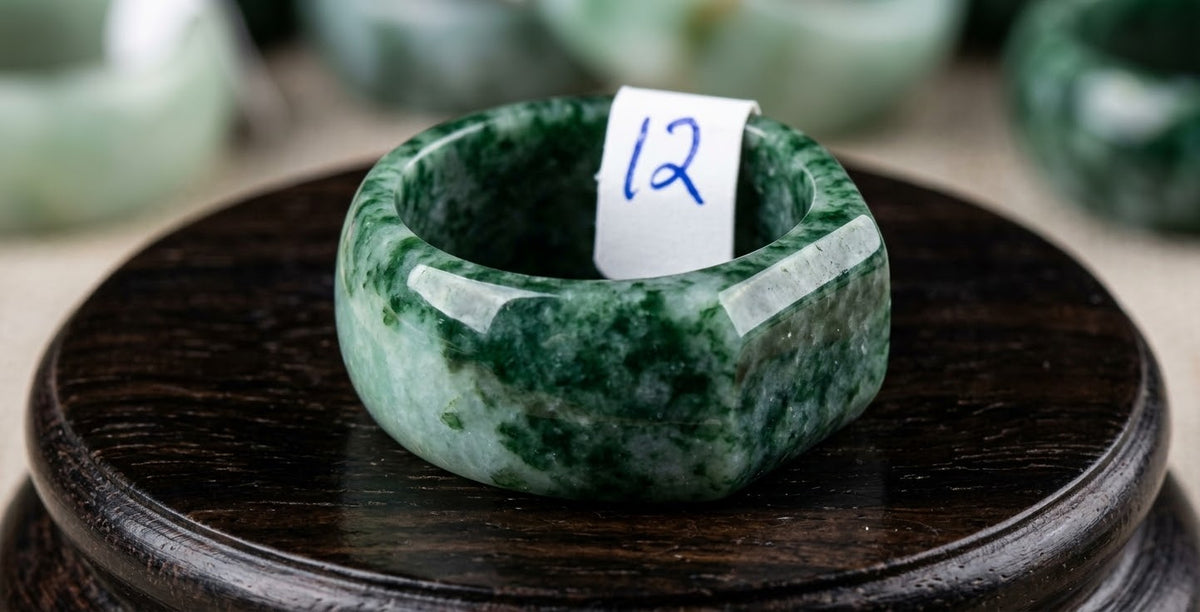 Guatemalan Jade Ring | Sizes 5-13 | White, Light Green & Dark Green | Mayan Sacred Stone Jewelry