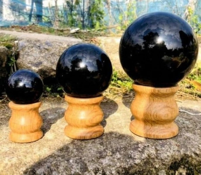 Black Obsidian Sphere | Teotihuacan, Mexico | Various Sizes